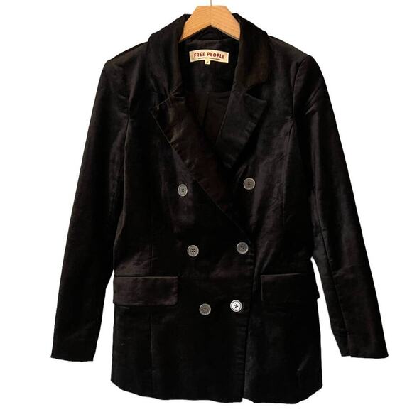 Free People Cosmo Velvet Blazer Size XS - Picture 9 of 9